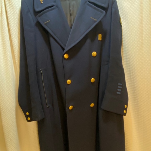 Vintage Police Peacoat /100% Wool - Picture 3 of 6